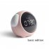 US Cute Night Light Alarm Clock Led Smart Kids Digital Clock Home Decor Children Room Sleep Trainer Lamp Clocks Expression white 110 105 93mm