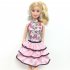 US Doll s Fashionable Clothing Set Casual One piece Dress doll Style Random 5 pcs for a set 29cm