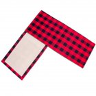 US WHIZMAX Double-Sided Chequered Linen Table Runner for Christmas Dinner Decorations  36x180cm