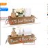 US Double sided Letter Wooden Storage  Box With Rope Household Decorative Ornaments Style One