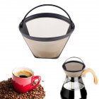 US Drip  Coffee  Filter Cone Mesh Cafe Maker Machine Tool Reusable Coffee Filter Yellow