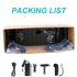 US Dual Hub Motors Electric Skateboard Strong Endurance Battery Electric Longboard with 2 Tail Lights Black