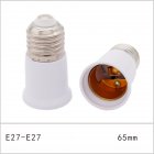 US E27 to E27 65mm Extend Socket Base Lamp Holder Converter Light Bulb Cap Conversion Adapter 6.5cm