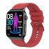 US E500 Smart Watch Touch Screen Blood Sugar Ecg Ppg Monitoring Sports Fitness Smartwatch Black Leather Belt