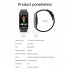 US E600 Smart Watch Ecg Ppg Blood Sugar Monitor Waterproof Sports Pedometer Fitness Bracelet Black Tape