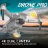 US E88 Dual Lens Foldable Aerial Photography Quadcopter with Fixed Height and Stiff RC Aircraft Single Lens 1 Battery