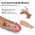 US EUPHER 7 6 Inch Small Dildo Sex Toy Women Silicone Lifelike Penis Brown Cock with 3d Full Shaped Balls For Beginners