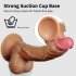 US EUPHER 7 6 Inch Small Dildo Sex Toy Women Silicone Lifelike Penis Brown Cock with 3d Full Shaped Balls For Beginners