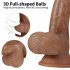 US EUPHER 7 6 Inch Small Dildo Sex Toy Women Silicone Lifelike Penis Brown Cock with 3d Full Shaped Balls For Beginners
