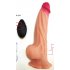 US EUPHER 8 Inch Vibrating Realistic Dildo Muscle Textured Heating Silicone Dildo Vibrator with Strong Suction Cup and 3D Balls Lifelike Big Penis Adult Sex Toy