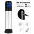 US EUPHER Electric Penis Vacuum Pump Penis Enlargement Pump with 6 Suction Penis Massager for Male Masturbation