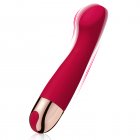 US EUPHER Ly149a01 Single Silicone + Pvs G Spot 10 Frequency Vibrating Massage Stick Rose Red