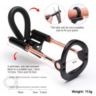 US EUPHER Penis Extender Penis Stretcher Enlarge Device Penis Stretching Exercises Training 180°Adjustable Silicone Rubber Strap Middle Size