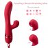US EUPHER Rabbit Vibrator Pulsating Clitoral Vibrator Rechargeable with 10 Modes for Vagina Clit Stimulation Detachable Silicone Flogger Whip for Couples
