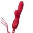 US EUPHER Rabbit Vibrator Pulsating Clitoral Vibrator Rechargeable with 10 Modes for Vagina Clit Stimulation Detachable Silicone Flogger Whip for Couples