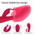 US EUPHER Rabbit Vibrator Vibrator Dildo with 10 Powerful Vibration Rechargeable G Spot Vibrator with Dual Motor Waterproof Anal Clitorals Stimulator Adult Sex 