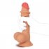 US EUPHER Single Tpe Rubable Leather 7 7 Inch Dildo Flesh Color