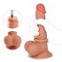 US EUPHER Single Tpe Rubable Leather 7 7 Inch Dildo Flesh Color