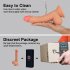 US EUPHER Single Tpe Rubable Leather 7 7 Inch Dildo Flesh Color