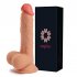 US EUPHER Single Tpe Rubable Leather 7 7 Inch Dildo Flesh Color