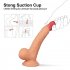 US EUPHER Single Tpe Rubable Leather 7 7 Inch Dildo Flesh Color