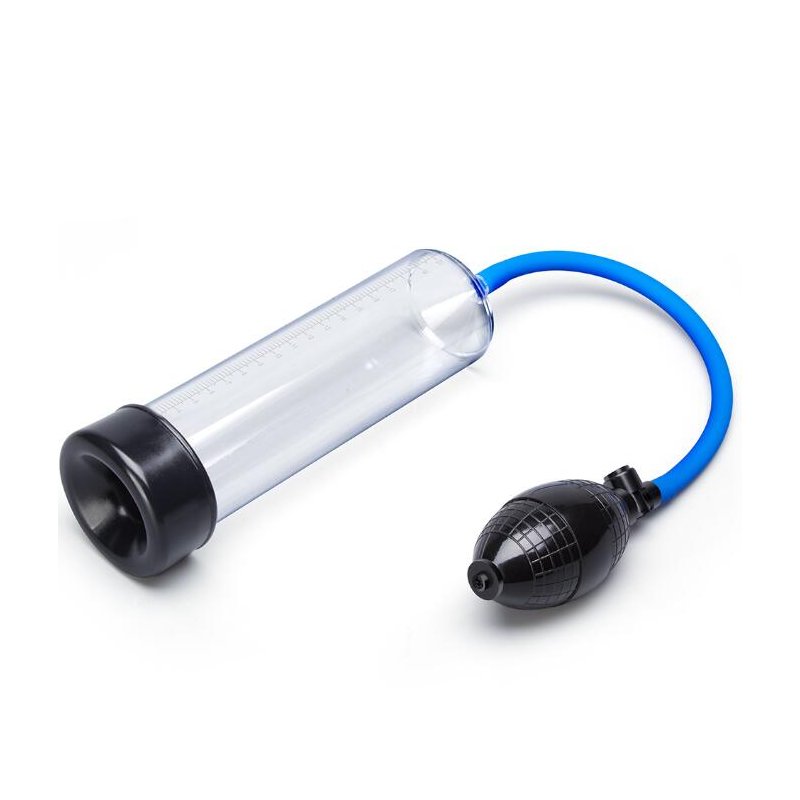 US EUPHER Z001-C Single Silicone+PVC Penis Pump Men's Manual Vacuum Booster Transparent Color