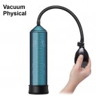 US EUPHER Z001 C Single Silicone PVC Penis Pump Men s Manual Vacuum Erection Booster Cyan