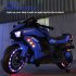 US Electric Motorcycle Toys 12v Battery 2 wheel Motorbike Kids Rechargeable Ride on Electric Motorcycles Blue