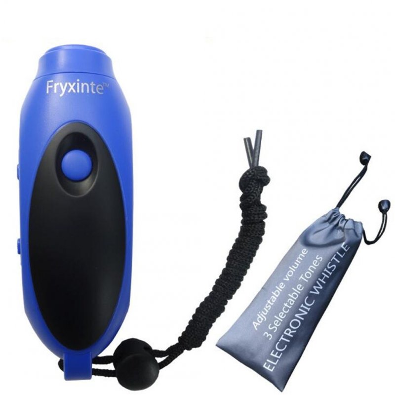 US Electronic Whistle 3 Tone Hand-Held Lanyard for Outdoor Sports Basketball  blue