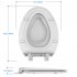 US Elongated Toilet Seat with Toddler Seat Built in
