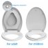 US Elongated Toilet Seat with Toddler Seat Built in