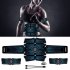 US Ems Waist  Fitness Abdominal Muscle Stickers Fitness Device Smart Charging Abdomen  Trainer as picture show