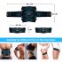 US Ems Waist  Fitness Abdominal Muscle Stickers Fitness Device Smart Charging Abdomen  Trainer as picture show