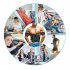 US Ems Waist  Fitness Abdominal Muscle Stickers Fitness Device Smart Charging Abdomen  Trainer as picture show