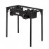 US Ex72 15w Outdoor Camping Stove 150000 Btu Portable High Pressure Double Cooking Burner Black