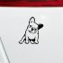 US Fashion French Bulldog Dog Car Sticker Car Decoration black