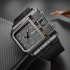US Fashion Rectangle Watch Quartz Movement Casual Wristwatch  black