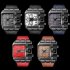US Fashion Rectangle Watch Quartz Movement Casual Wristwatch  black