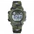 US Fashion Wristwatch Electronic Children Watch For Outdoor Sports Multi function Electronic Watch Light blue camouflage