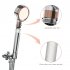 US Filtered Shower Head High Pressure Rainfall Showerhead with Filter Beads