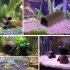 US Fish Tank Cave Aquarium Shelter Ceramic Shrimp Spawn Live Hide Ornament  Small flat bottom