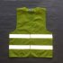 US Fluorescent Green Reflective Vest Sleeveless Tops Traffic Running Safety Reflector with Reflective Stripe Fluorescent green