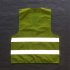 US Fluorescent Green Reflective Vest Sleeveless Tops Traffic Running Safety Reflector with Reflective Stripe Fluorescent green