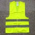 US Fluorescent Green Reflective Vest Sleeveless Tops Traffic Running Safety Reflector with Reflective Stripe Fluorescent green