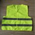 US Fluorescent Green Reflective Vest Sleeveless Tops Traffic Running Safety Reflector with Reflective Stripe Fluorescent green