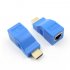 US For HDMI Extender 4k RJ45 Ports LAN Network Extension Up To 30m Over CAT5e   6 UTP LAN Ethernet Cable for HDTV HDPC blue
