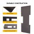 US GARVEE 1 4  Thick Plate 3 8  Top Bar Thic Quick Tach Attachment Mount Plate Skid Steer Bobcat