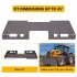 US GARVEE 1 4  Thick Plate 3 8  Top Bar Thic Quick Tach Attachment Mount Plate Skid Steer Bobcat