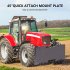 US GARVEE 1 4  Thick Plate 3 8  Top Bar Thic Quick Tach Attachment Mount Plate Skid Steer Bobcat