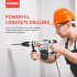 US GARVEE 1 9 16 Inch SDS Max Heavy Duty Rotary Hammer Drill  Vibration Control  Safety Clutch  13 Amp  3 Modes